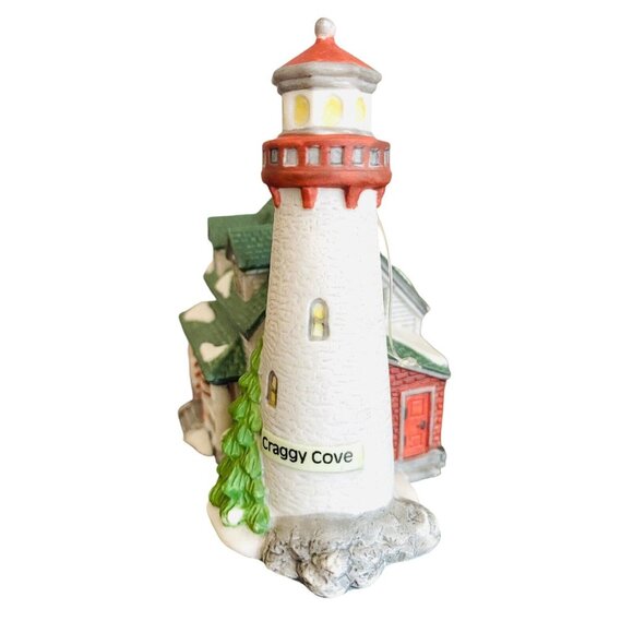 Department 56 New England Village Ornament Craggy Cove Lighthouse Incl Box 98739 - Picture 3 of 11
